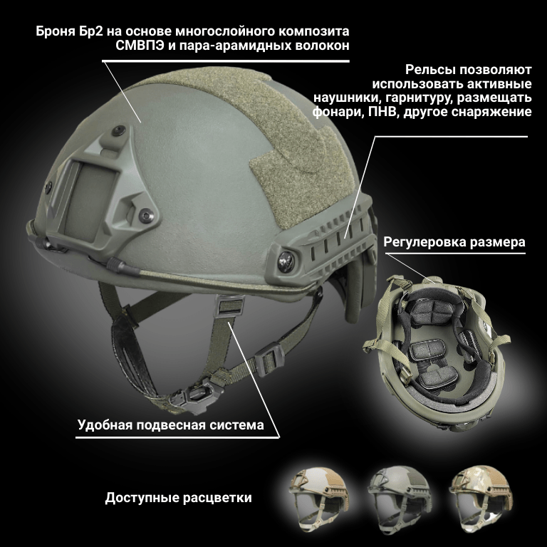 Купить Баллистический шлем Бр2